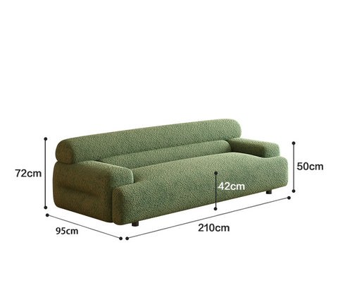 French lamb cream sofa