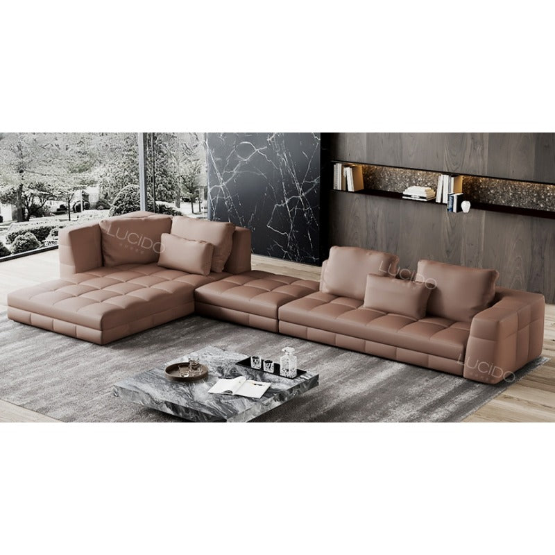 Italian suit leather sofa