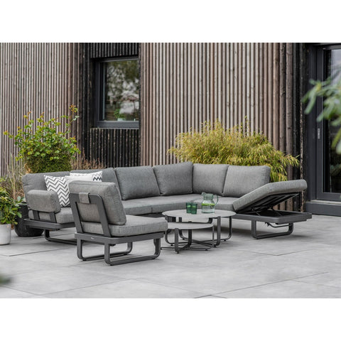 L-Shape Sofa Set with Duo Coffee Tablegarden