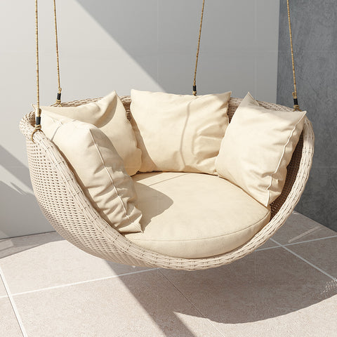 Outdoor rattan swing basket indoor balcony leisure terrace rattan chair single rocking chair garden