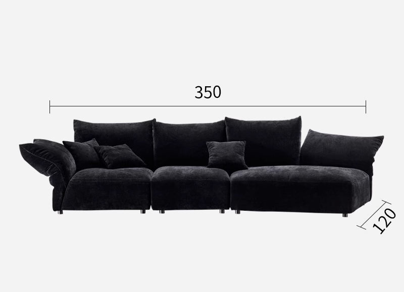 Modern minimalist petal fabric sofa