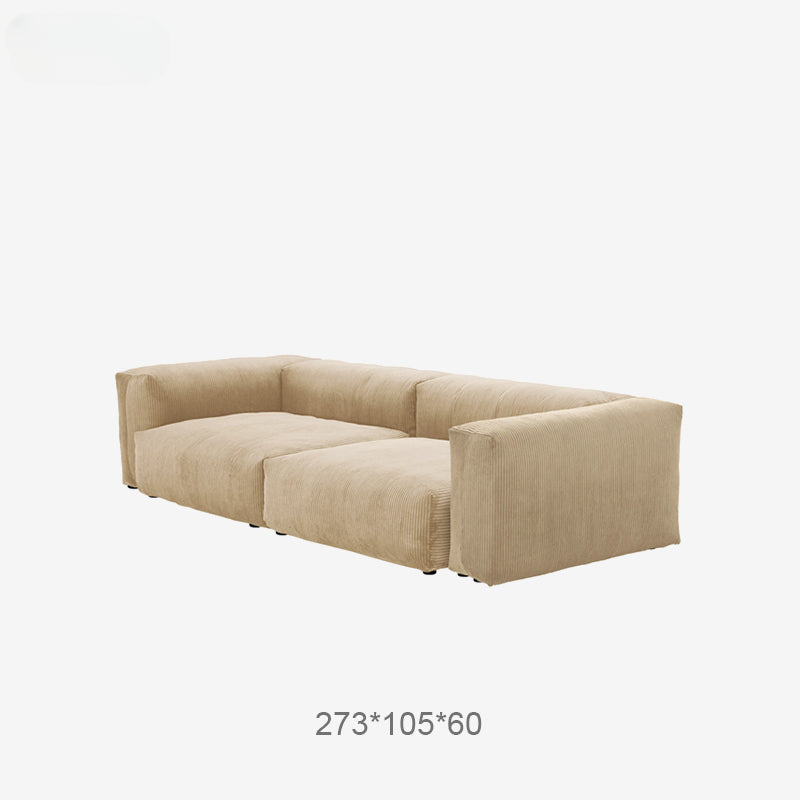 South African corduroy modular fabric sofa/Nordic minimalism straight row combination