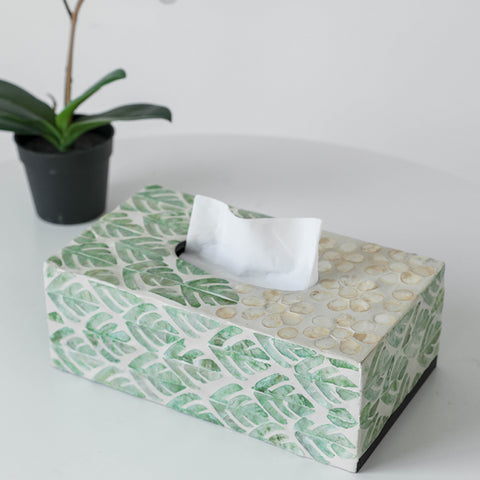 Natural Shell Decorative Tissue Box Creative Paper Drawer Box