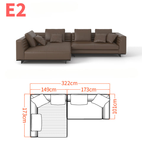 High-end Italian minimalist sofa