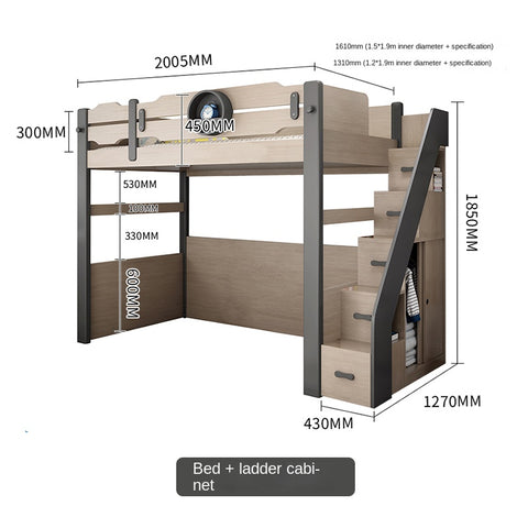 Upper and lower multi-function combined bed