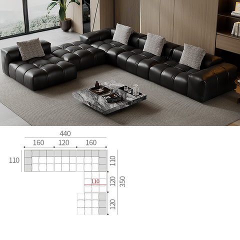 SABA Pixel Module Leather Sofa