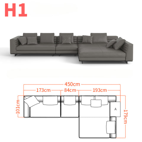 High-end Italian minimalist sofa