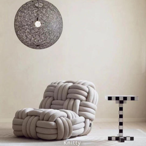 Designer Creative Art Personality New Single Sofa Moooi Sofa Chair Knitty