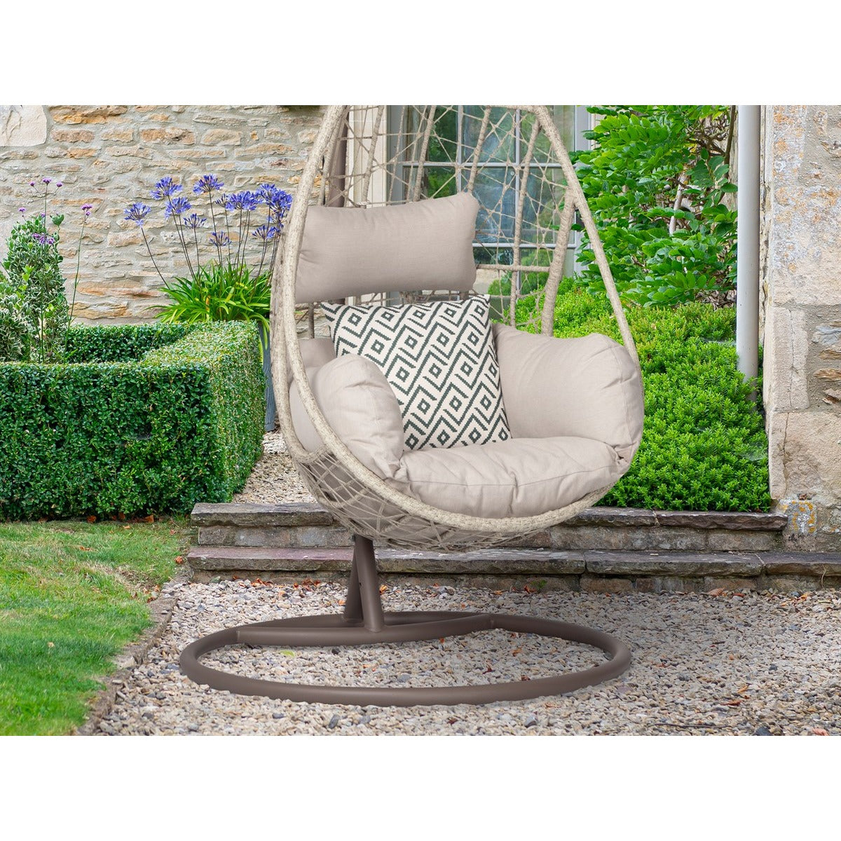 Nutmeg Rattan Single Hanging Cocoongarden