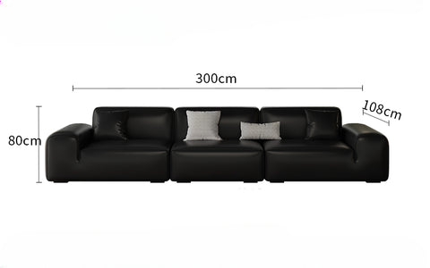 Big Black Bull Cube Sofa