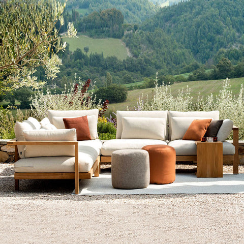 Teak open-air sofa garden