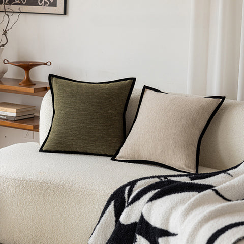 French multi-color sofa pillow