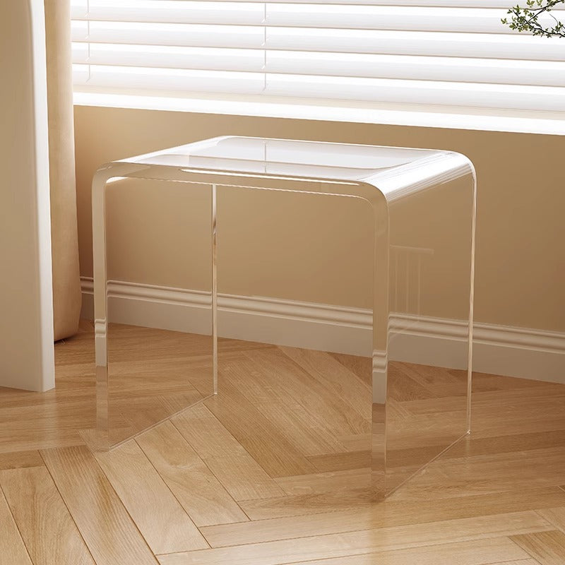 Acrylic transparent crystal modern backrest chair