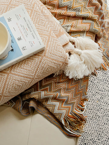 Bohemian air conditioning blanket sofa blanket