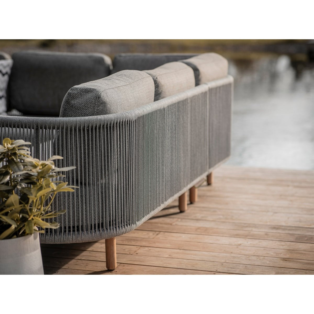 Corner Sofa Set with Duo Coffee Tablegarden