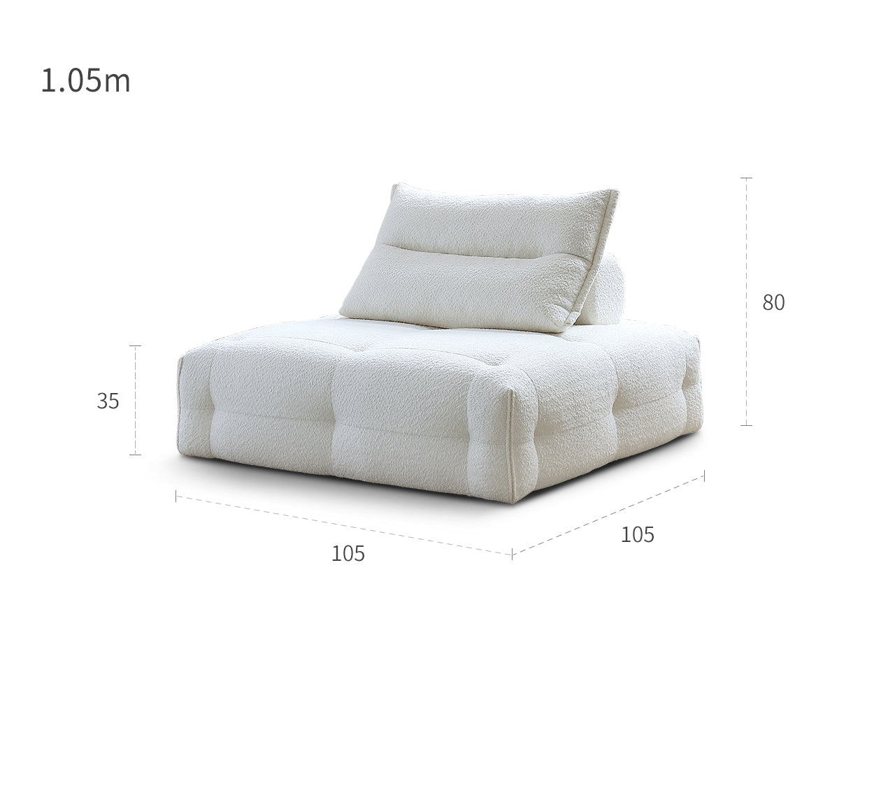 Modular combined sofa