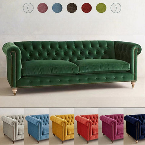 Velvet Modern Sofa