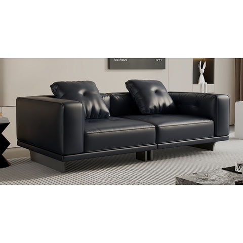 Italian DYLAN minimalist leather sofa