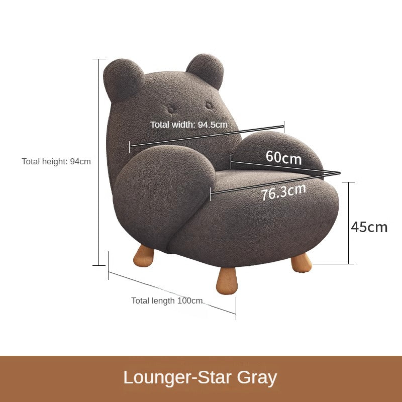 Rocking chair Lazy sofa Single balcony Leisure cream wind recliner Living room designer sofa rocking chair