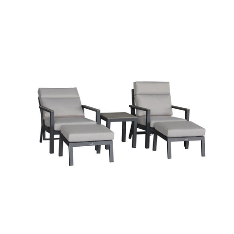 Recliner Set with 2 Footstools & Side Tablegarden