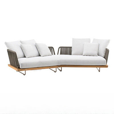 garden solid wood rattan sofa combination garden