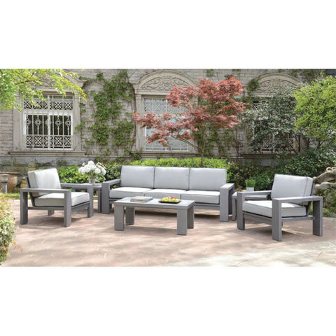 Sectional Patio Conversation Set  garden Group Corner Sofa Aluminum Couch Outdoor Furniture garden