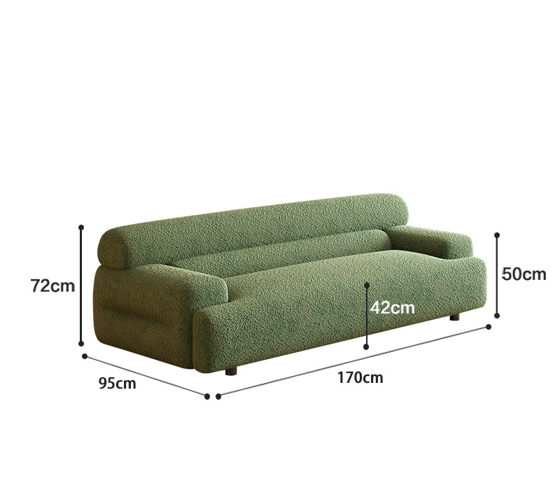 French lamb cream sofa