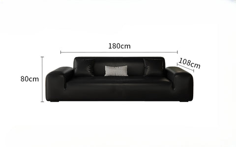 Big Black Bull Cube Sofa