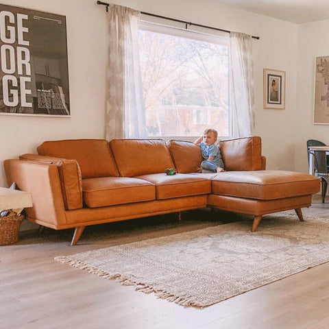 Modern first-floor cowhide sofa