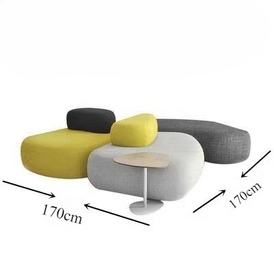 Creative special-shaped designer office leisure hotel lobby training institution parents rest area free combination sofa