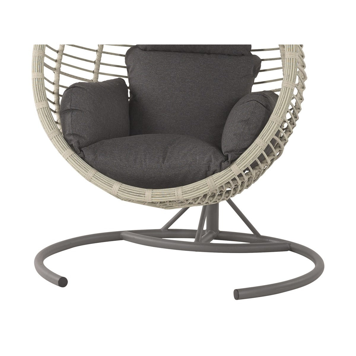 Dove Grey Rattan Single Tulip Open Weave Cocoongarden