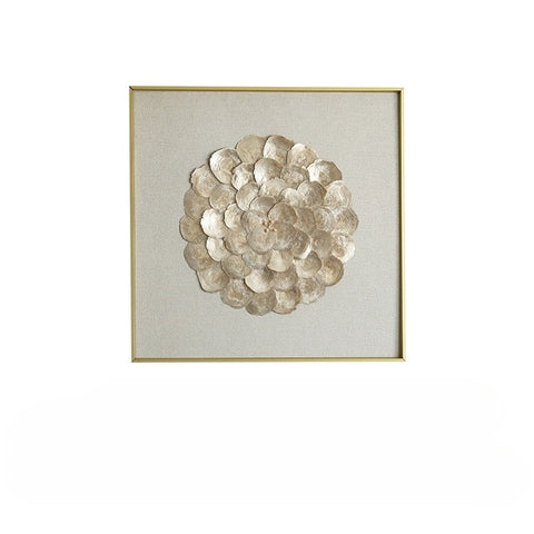 French mother-of-pearl painting shell pearl mural