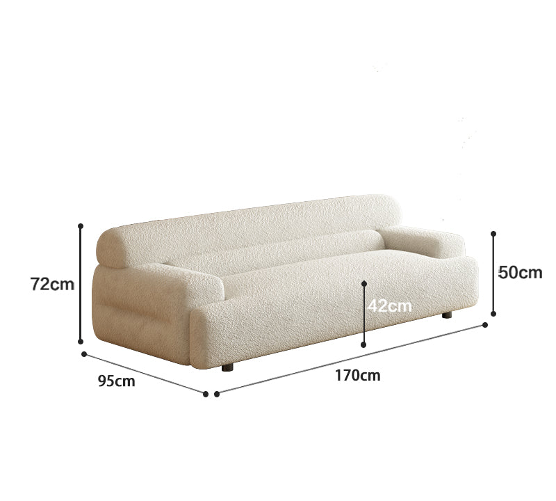 French lamb cream sofa