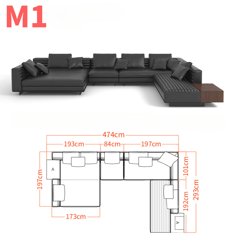 High-end Italian minimalist sofa