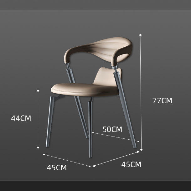 Modern minimalist and luxurious back chair