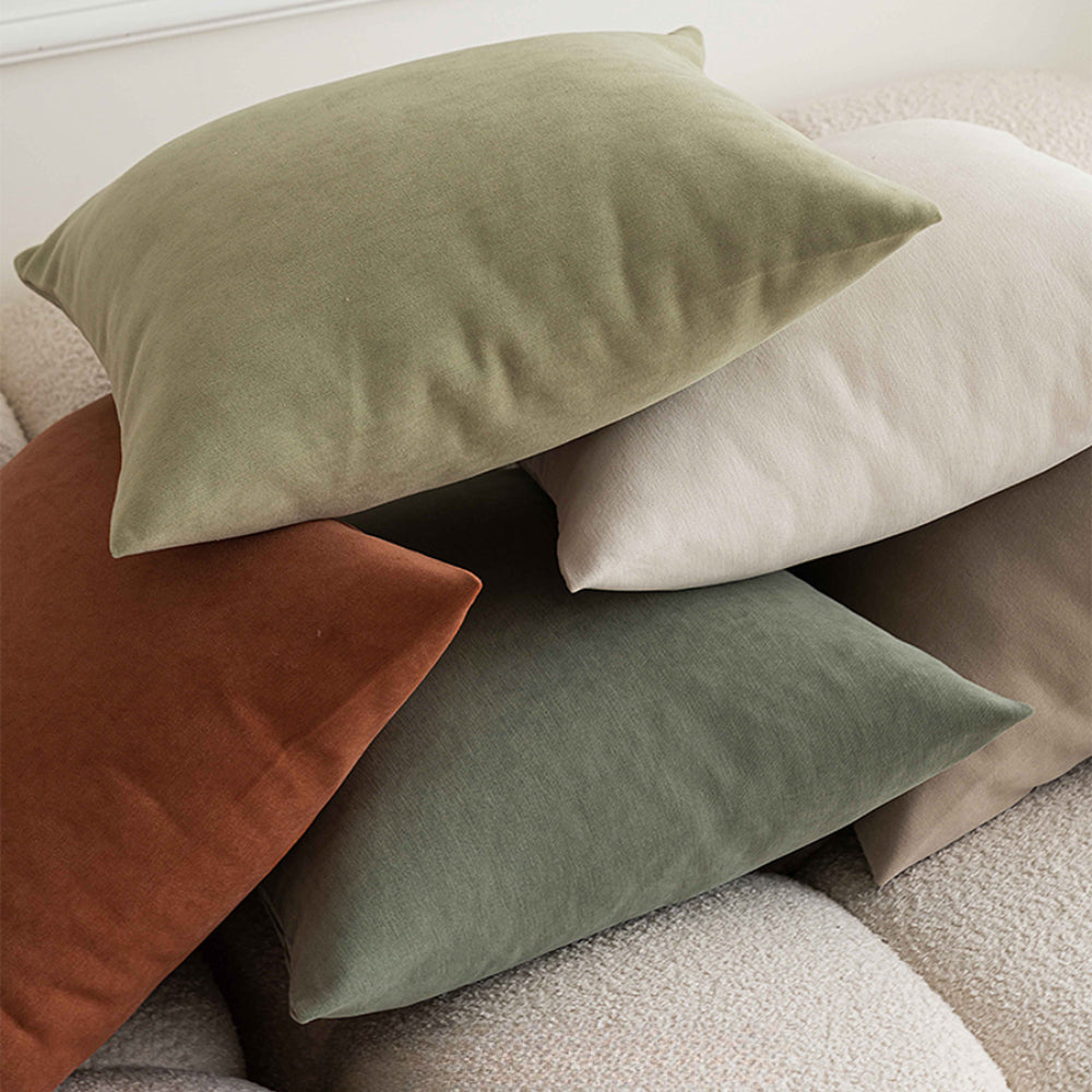 Simple and modern solid color cushions