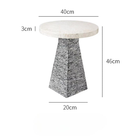 Creative and simple shell tea table, home balcony side table