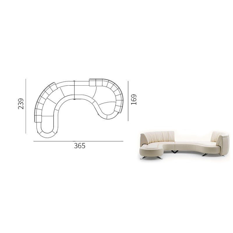 Backrest track rotating sofa