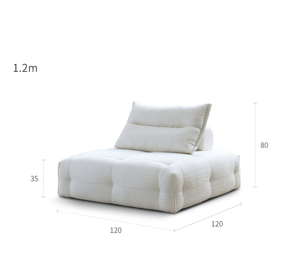 Modular combined sofa