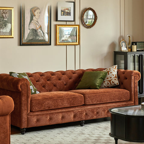 French Velvet Sofa