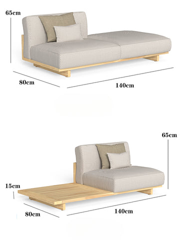 Garden leisure teak waterproof, sun proof, and anti-corrosion sofagarden