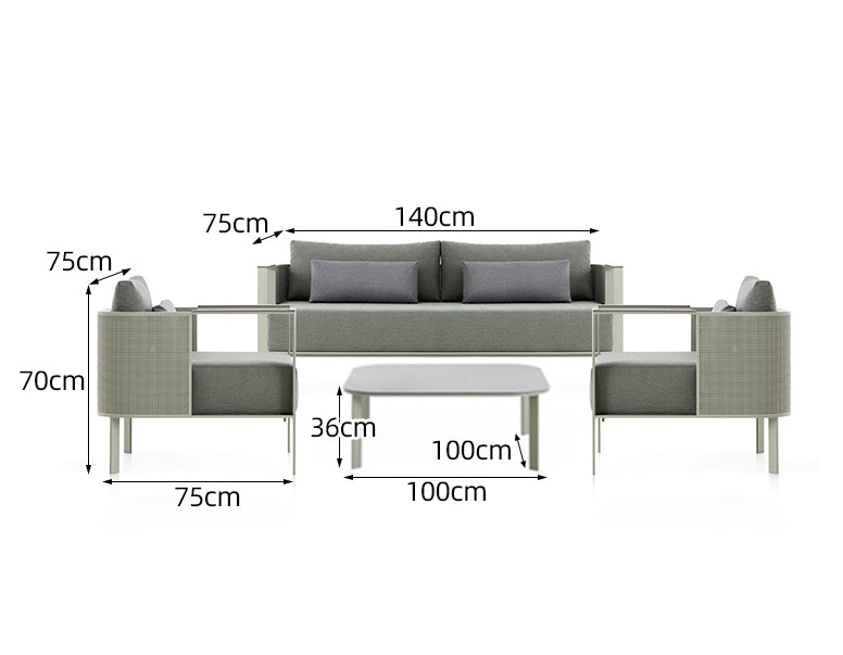 Outdoor Sofa Combination Sales Department Villa Courtyard  garden Lying Chair garden