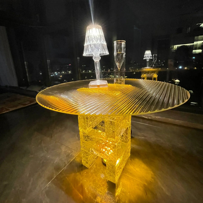 Creative simple transparent acrylic tea table