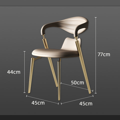 Modern minimalist and luxurious back chair