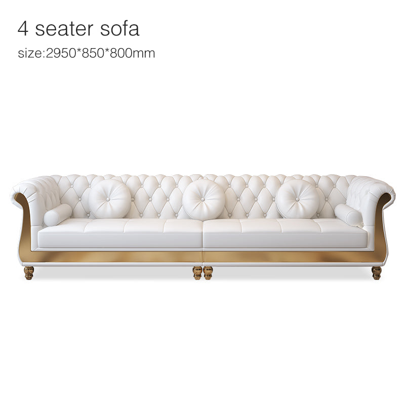 modern furniture sofa Light luxury leather modern furniture sofa American living room 123 combination sofa