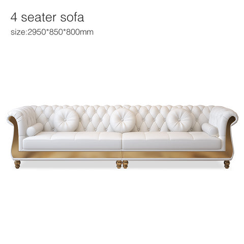 modern furniture sofa Light luxury leather modern furniture sofa American living room 123 combination sofa