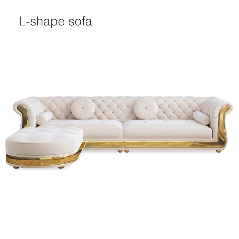 modern furniture sofa Light luxury leather modern furniture sofa American living room 123 combination sofa