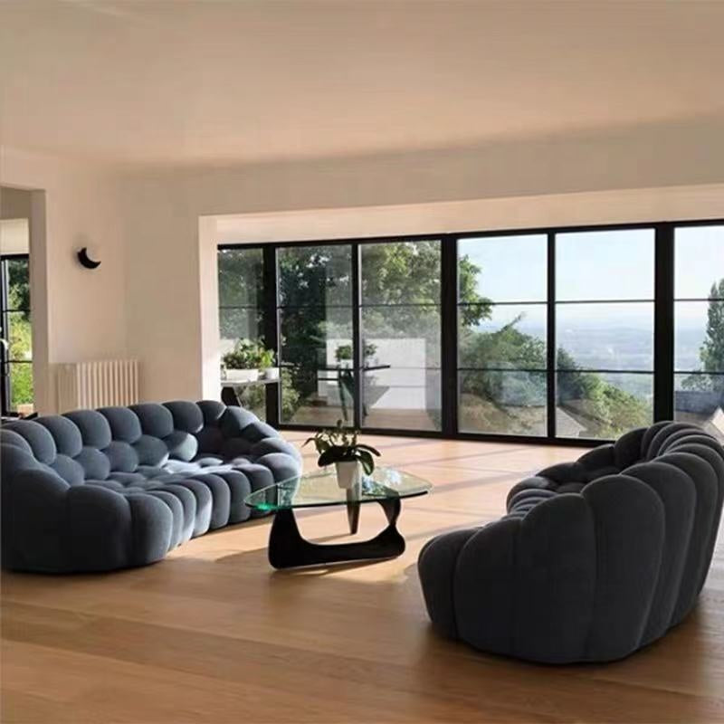 Designer sofa gray sectional 2 seat sofa luxury modern velvet couch living room sofa set