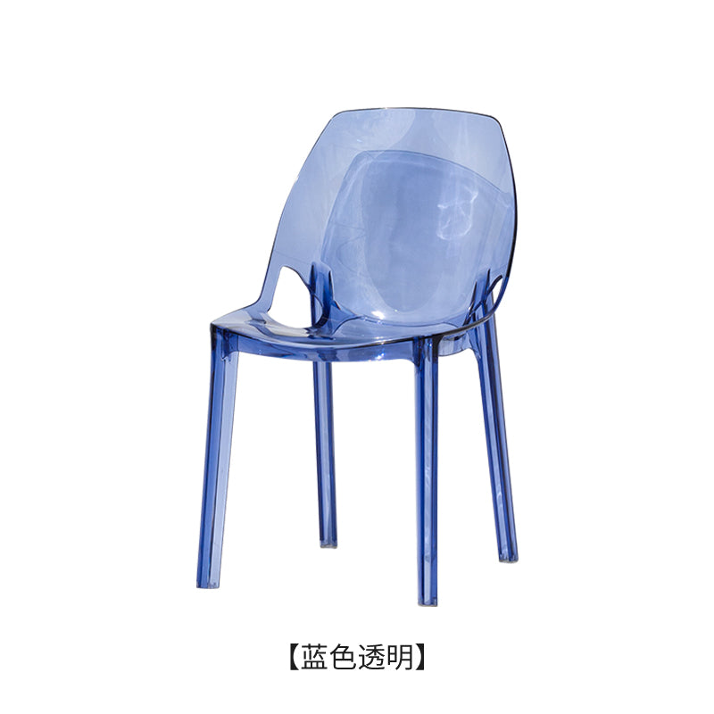 Nordic transparent stool acrylic modern simple crystal cosmetic chair Internet celebrityinsChair plastic dining chair