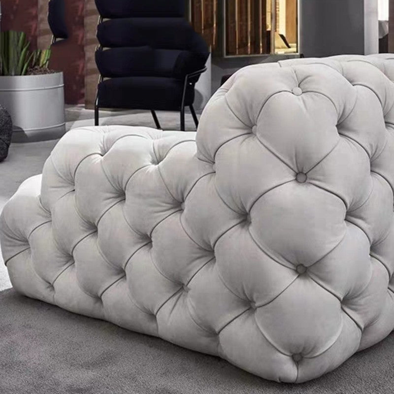 Home Decoration Italian Living Room Sofa Set Customized Postmodern Chesterfield Sofa Fabric Button sofa